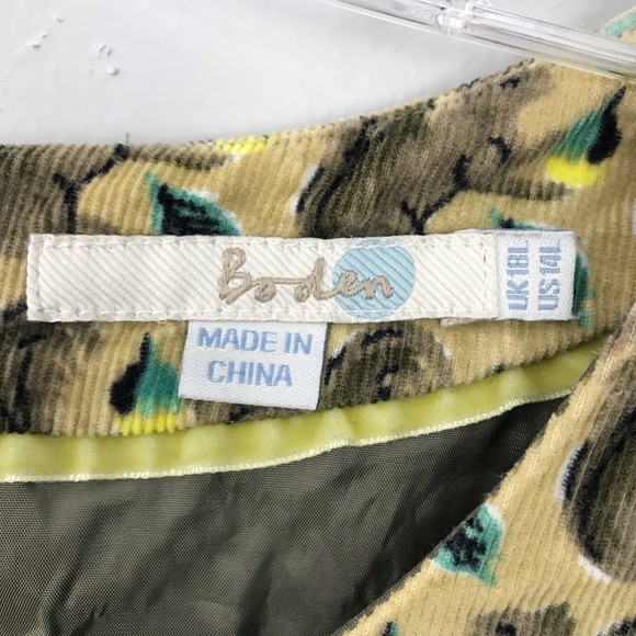 Boden | Squirrel Print Corduroy Dress Long - Picture 3 of 7